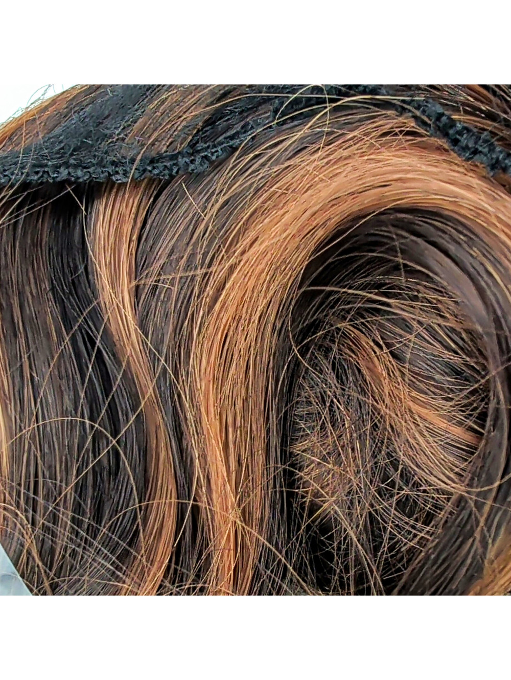 20" Wavy Clip-In Synthetic Hair Extension Weft w/ Clips & Combs H2/426# YK21